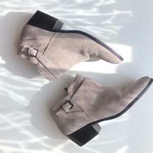 Sam Edelman gray suede ankle boots